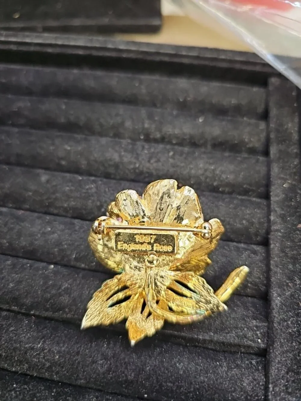 Brooch/pin England's Rose 1997 R. J. Graziano Princess Diana Memorial Signed